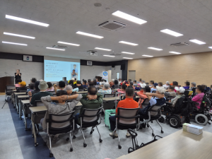 충북대학교병원 충북지역장애인보건의료센터,  ‘일하는 밥퍼’ 근로 장애인 건강관리 지원 이미지