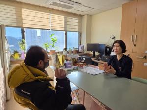 호스피스 이용 환자 박○수(남, 49세)  간병비 지원 이미지