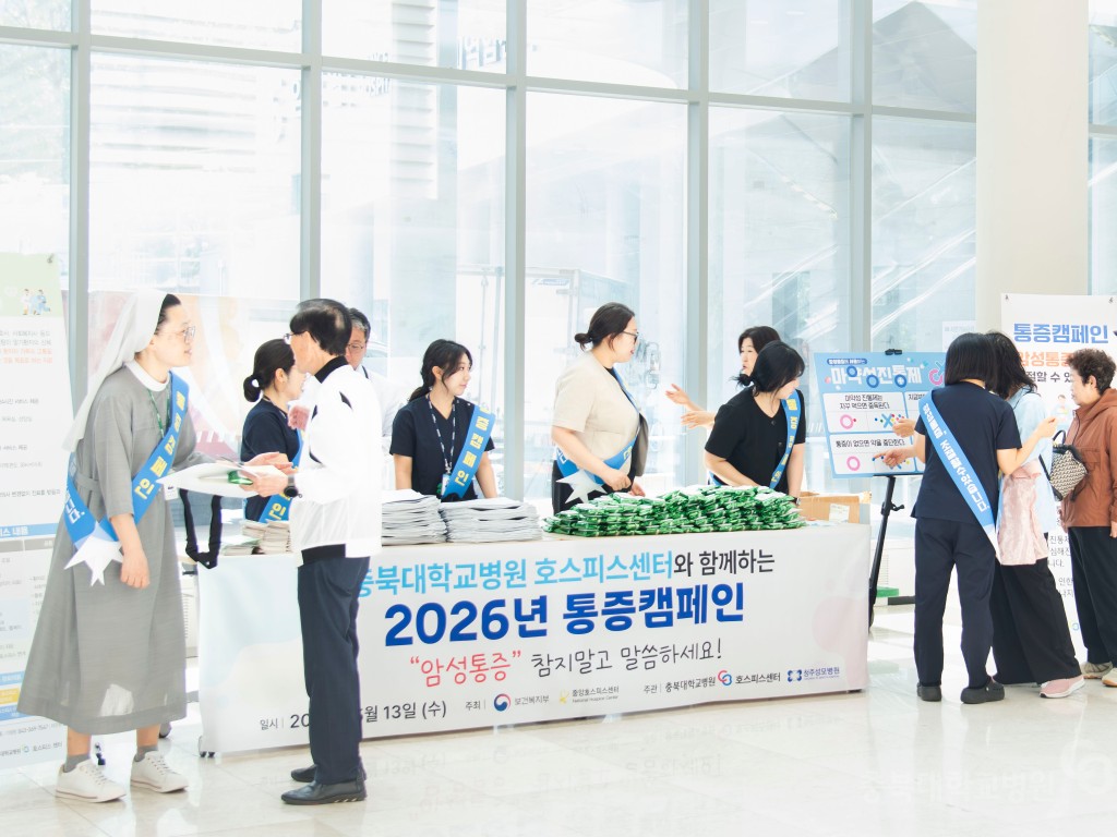 완화의료 통증 캠페인