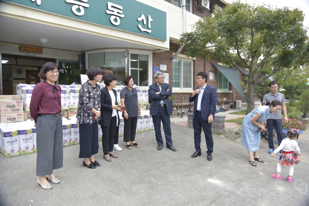 한가위 위문품 전달(혜능동산)