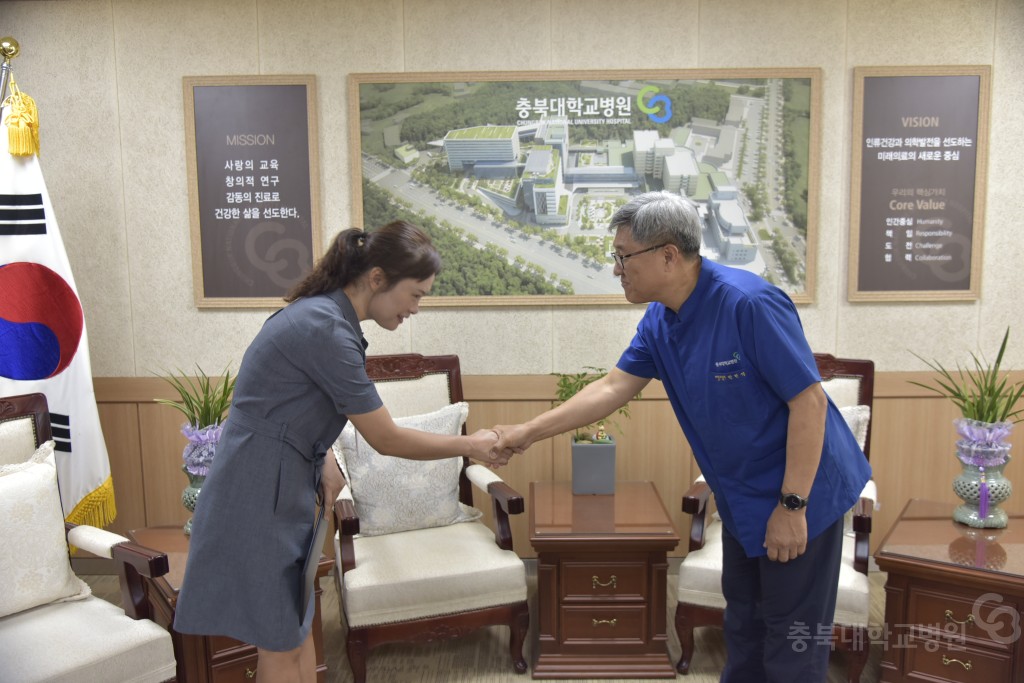 교육부장관상 수상(병리과 김은주, 간호부 하영란, 기조실 김민정, 대외협력실 박정순)