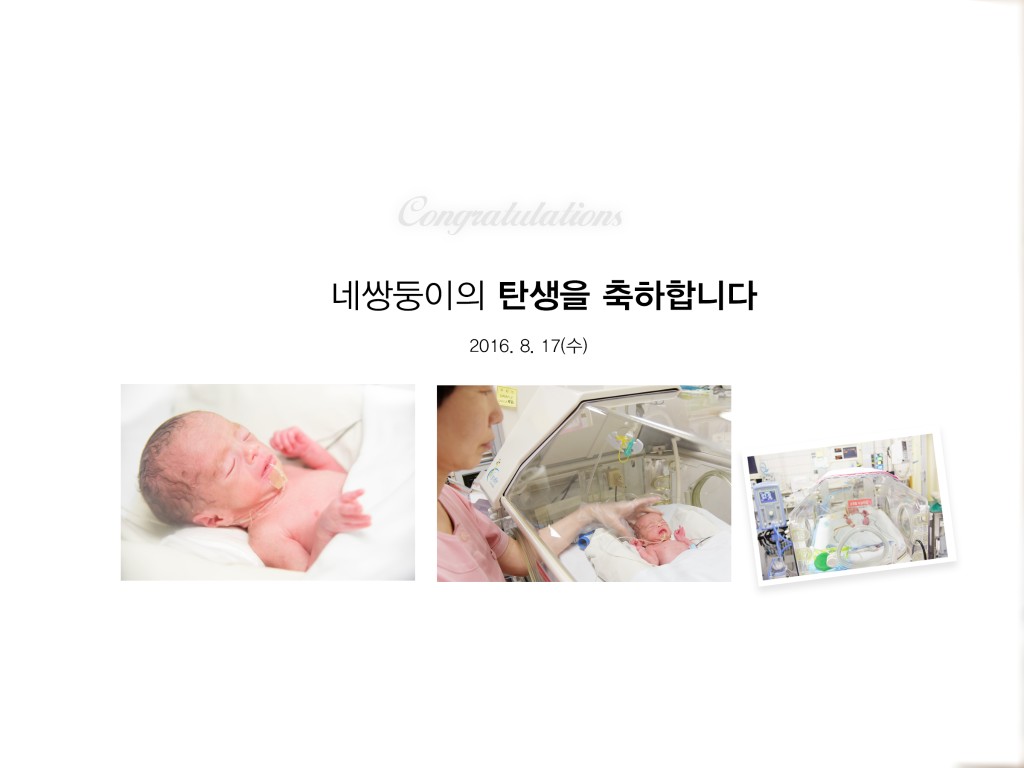 네쌍둥이 출산 및 퇴원